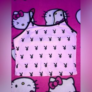 Pink playboy top